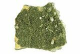 Sparkling Dark Green Epidote Crystals with Quartz - Turkey #301748-1